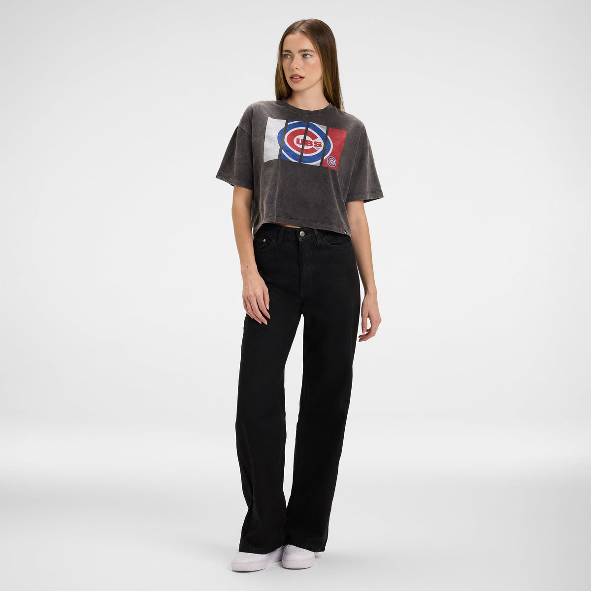 Philadelphia Phillies Sport Night Black Cropped Women's T-Shirt