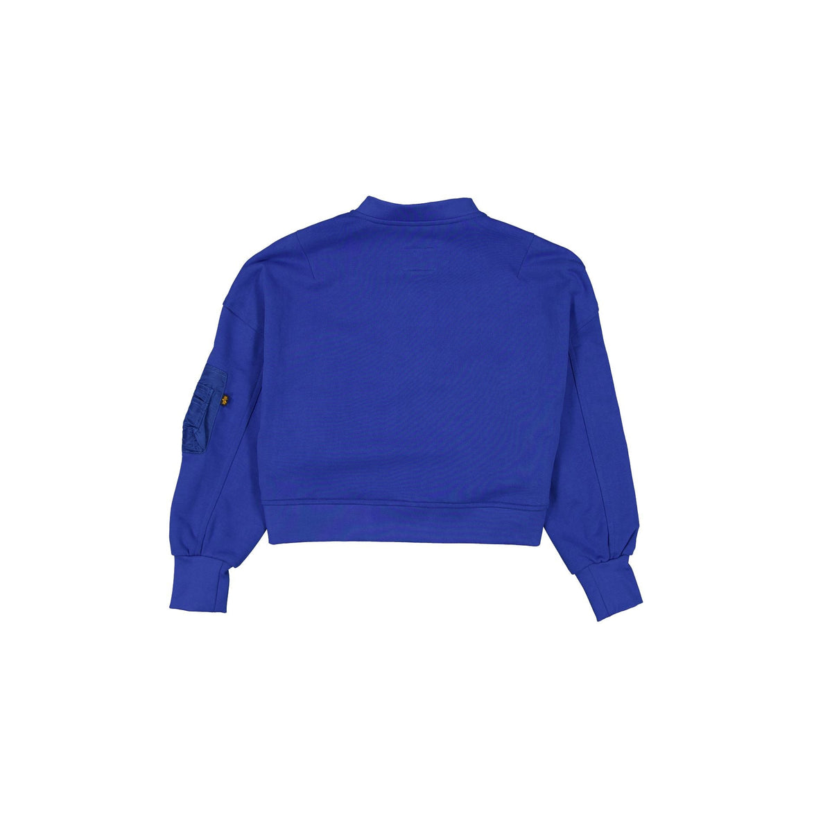 Alpha Industries x Los Angeles Dodgers Blue Women's Full Zip Cropped Fleece Jacket