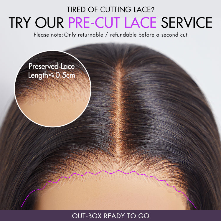 Luvme Hair 180% Density Elegant Chocolate Brown Loose Wave Minimalist HD Lace Glueless Wig Pre-Cut Lace - US Only