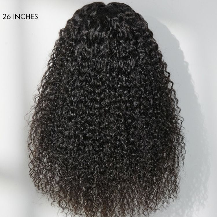 PreMax 250% Density Water Wave Glueless Flexi-Fit Drawstring 13x4 Frontal Lace Fluffy Curly High Density Wig Pre-Cut Lace