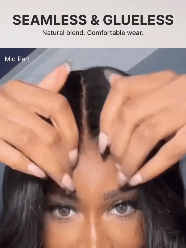 Luvme All-Day Comfort Wig 200% Density Brown Ombre Kinky Curly  PartingMax Glueless 7x6 Closure HD Lace Wig Pre-Cut Lace