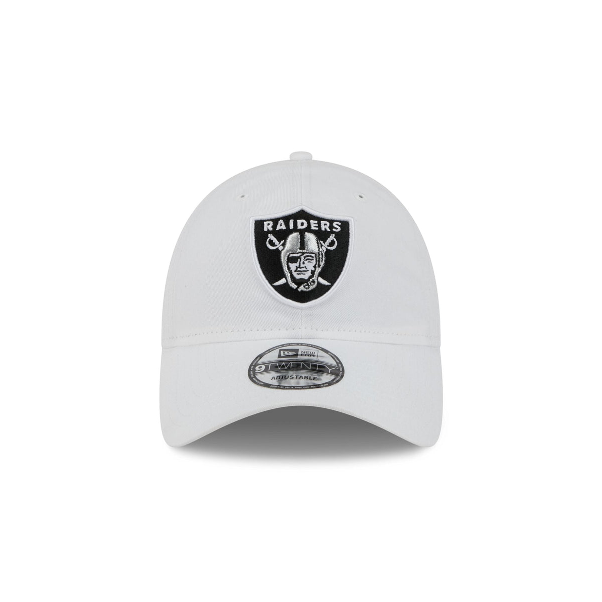 Las Vegas Raiders White 9TWENTY Adjustable Hat