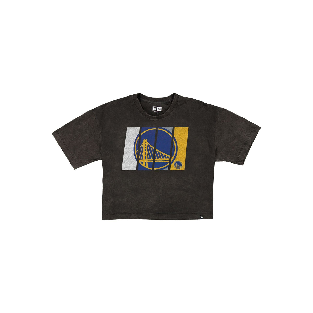 Golden State Warriors Sport Night Black Cropped Women's T-Shirt