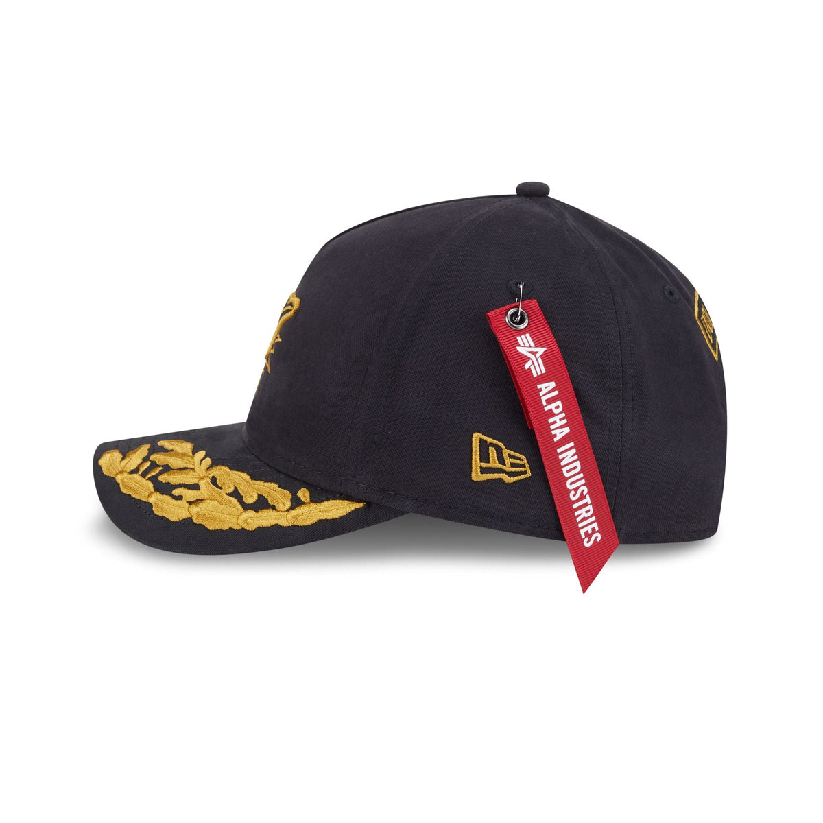 Alpha Industries x Miami Dolphins Black 9FORTY M-Crown A-Frame Snapback Hat