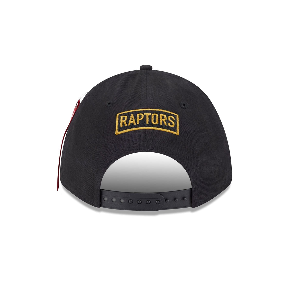 Alpha Industries x Toronto Raptors Black 9FORTY M-Crown A-Frame Snapback Hat