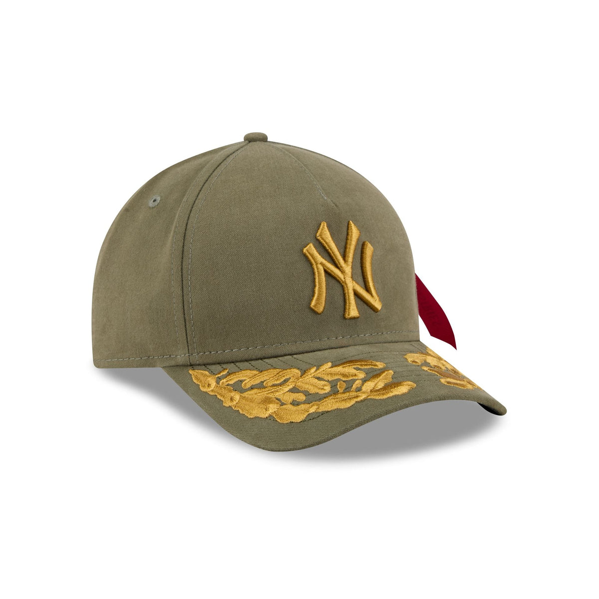 Alpha Industries x New York Yankees Olive Green 9FORTY M-Crown A-Frame Snapback Hat