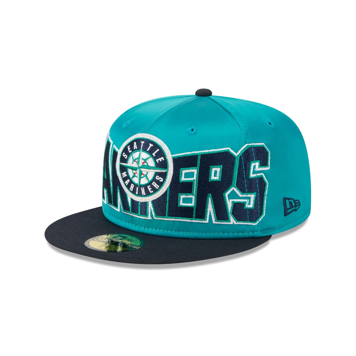 Seattle Mariners Bold Satin 59FIFTY Fitted Hat