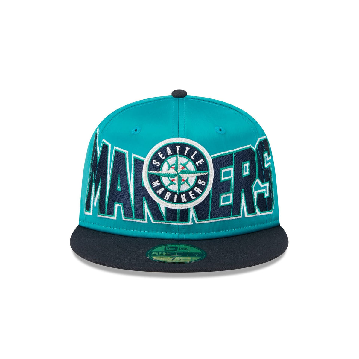 Seattle Mariners Bold Satin 59FIFTY Fitted Hat