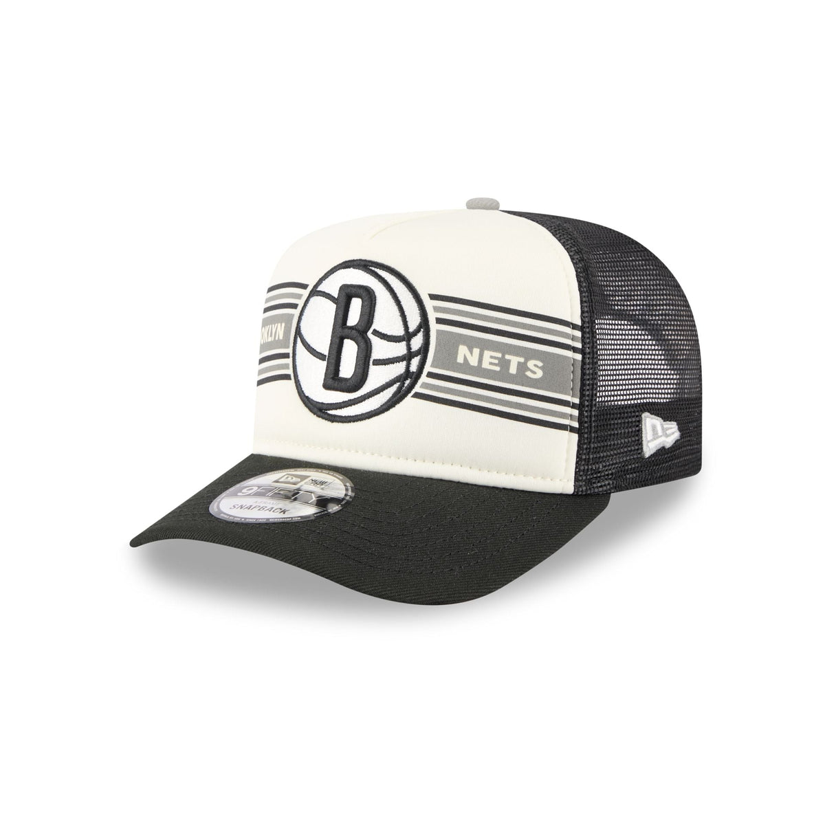 Brooklyn Nets Banner 9FIFTY A-Frame Trucker Hat