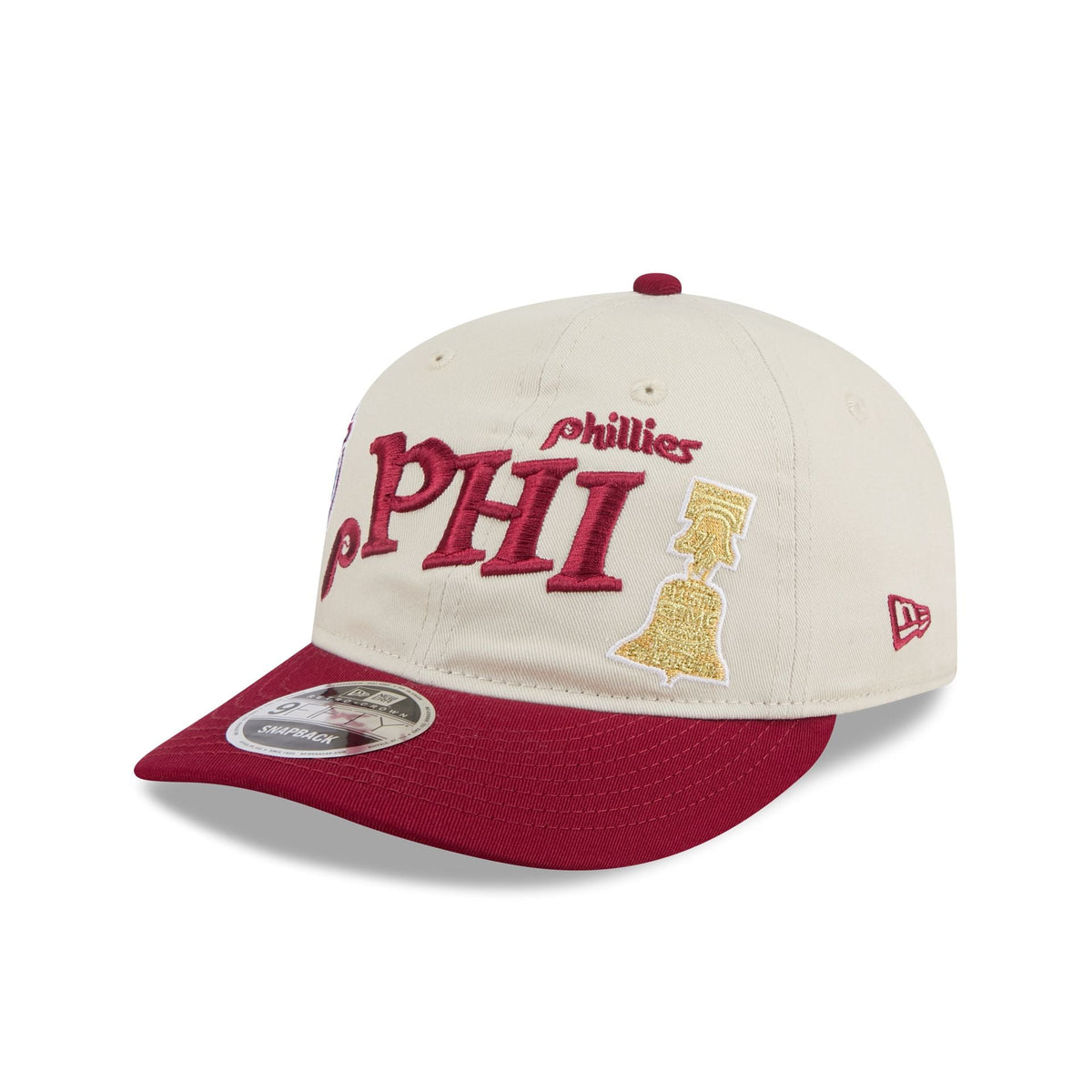 Philadelphia Phillies Scattered Patches Retro Crown 9FIFTY Snapback Hat