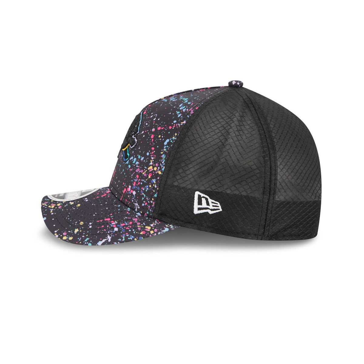Detroit Lions 2025 Crucial Catch 9FORTY M-Crown A-Frame Trucker Hat