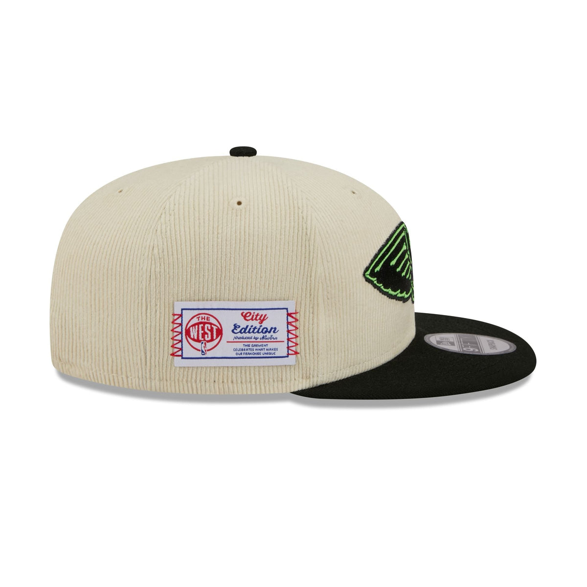New Orleans Pelicans 2025 City Edition Chrome White Corduroy 9FIFTY Snapback Hat