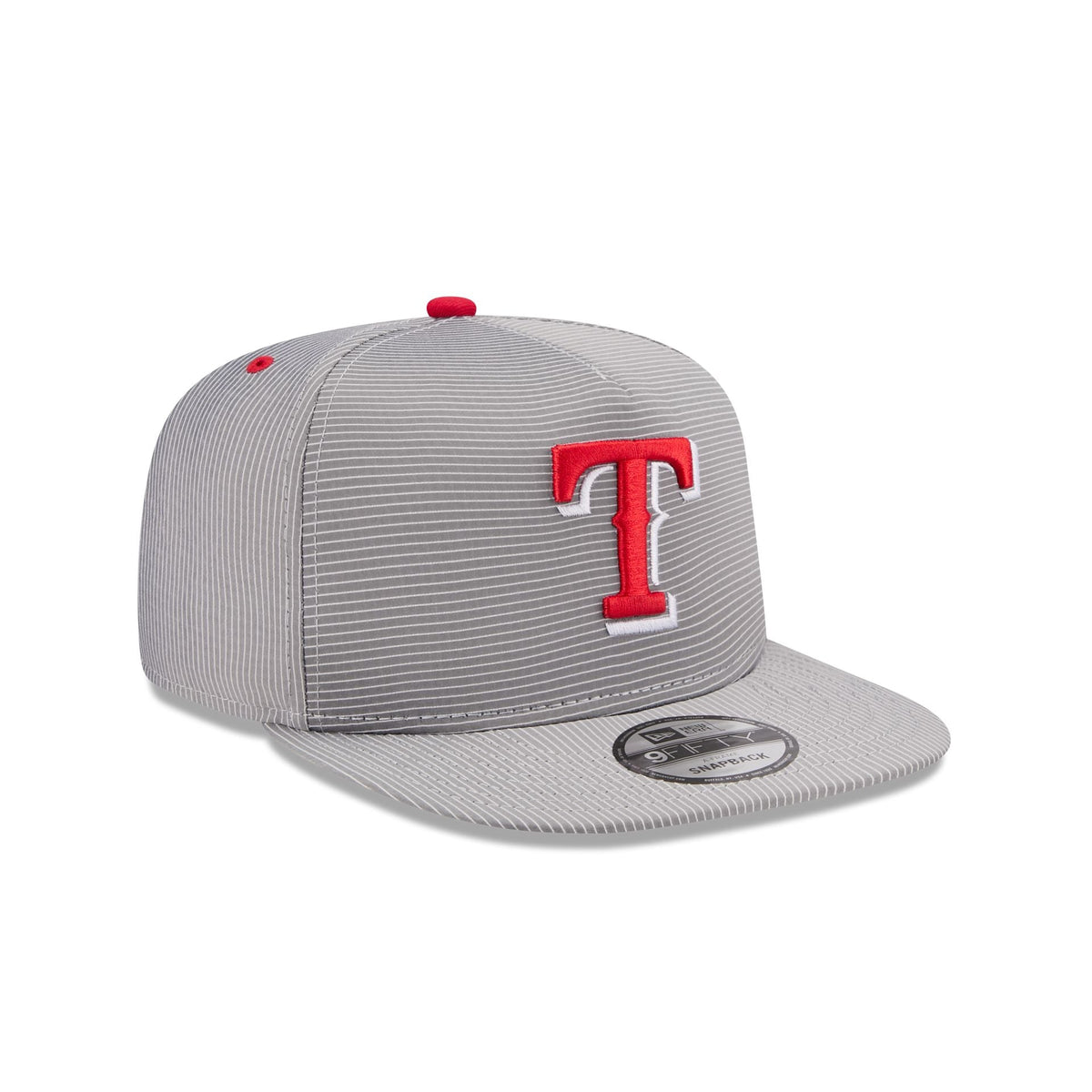 Texas Rangers Pinstripe Ripstop 9FIFTY A-Frame Snapback Hat