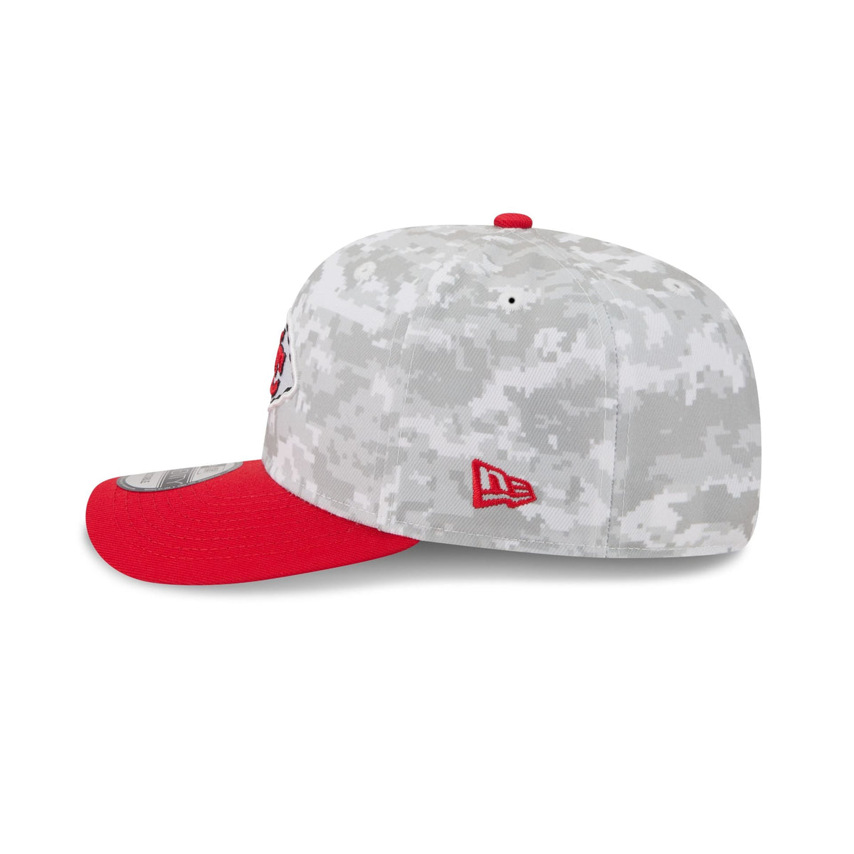 Kansas City Chiefs 2025 Salute to Service Fan Gear 9SEVENTY Stretch-Snap Hat