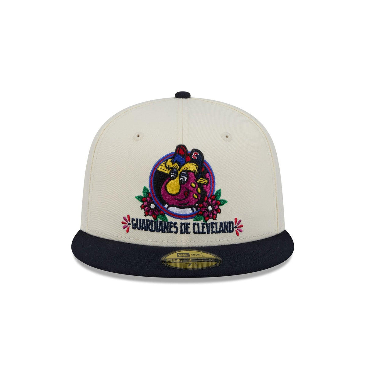 Cleveland Guardians Day of the Dead Sugar Skull Mascot 59FIFTY Fitted Hat