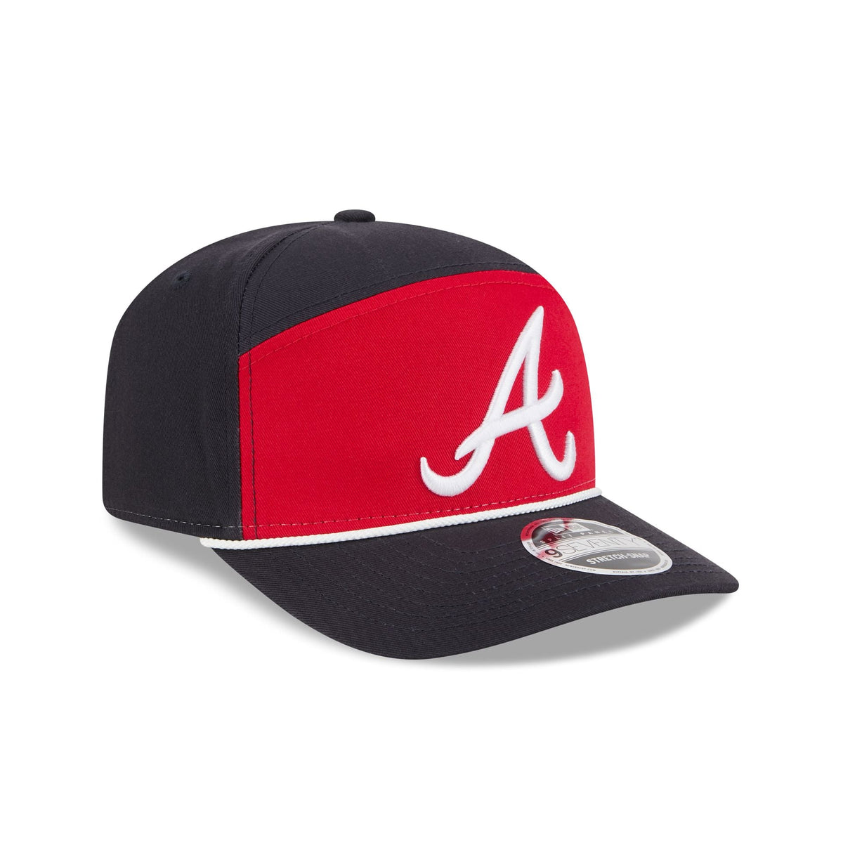 Atlanta Braves Split Panel 9SEVENTY Stretch-Snap Hat