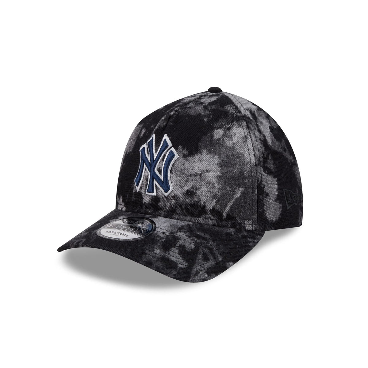 New York Yankees Bleached Denim 9TWENTY A-Frame Adjustable Hat