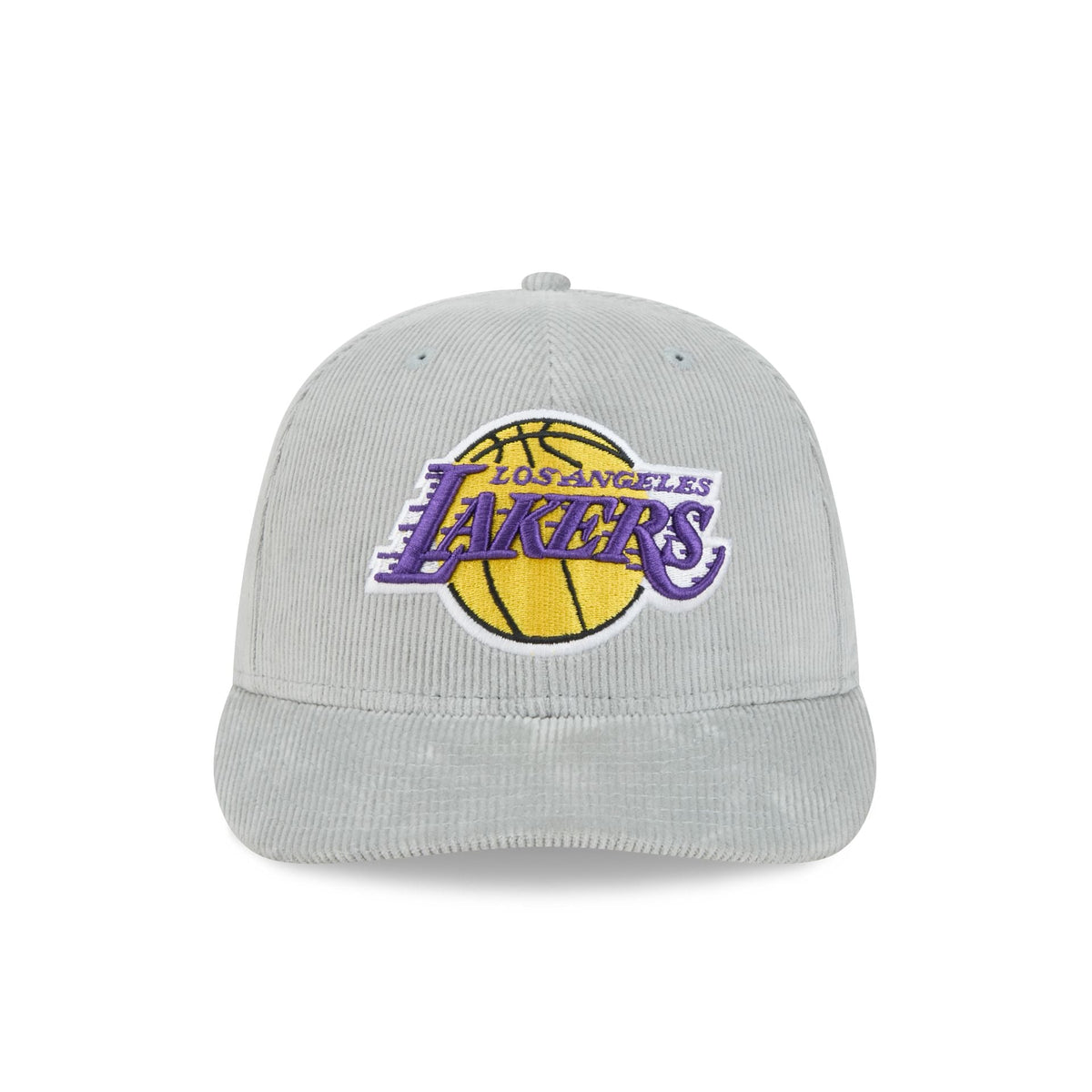 Los Angeles Lakers Light Gray Corduroy 59FIFTY Fitted Hat