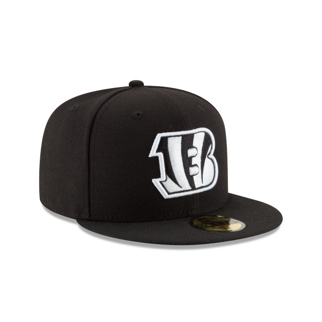 Cincinnati Bengals Black & White 59FIFTY Fitted Hat