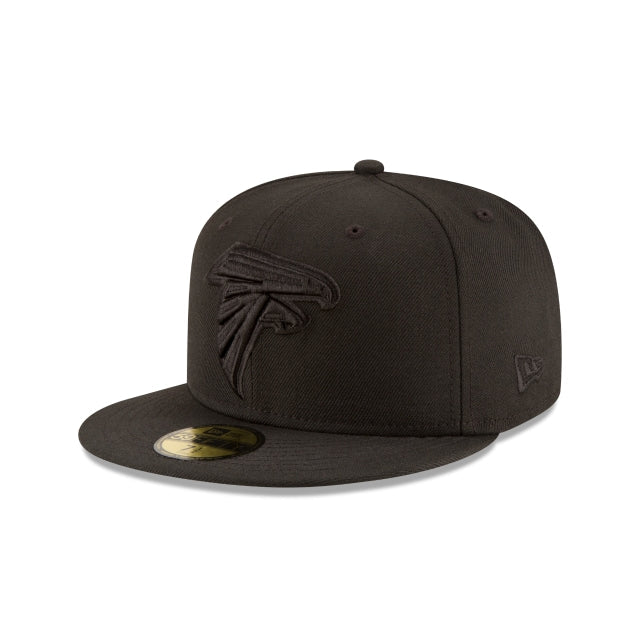 Atlanta Falcons Black On Black 59FIFTY Fitted Hat