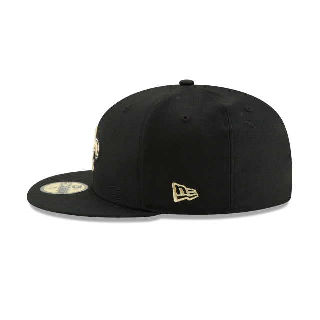 New Orleans Saints Black 59FIFTY Fitted Hat