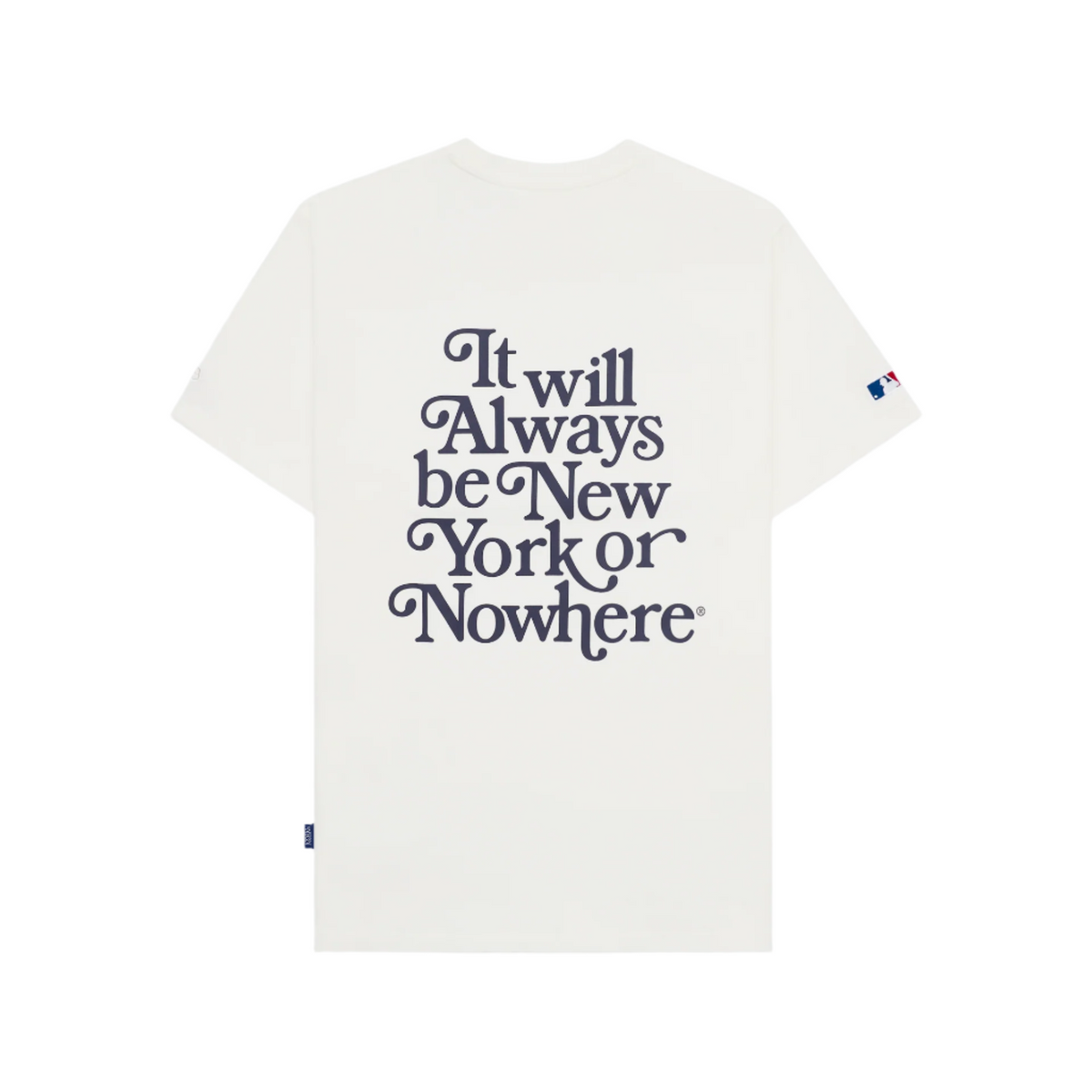 New York or Nowhere x New York Yankees White Motto Short-Sleeve T-Shirt