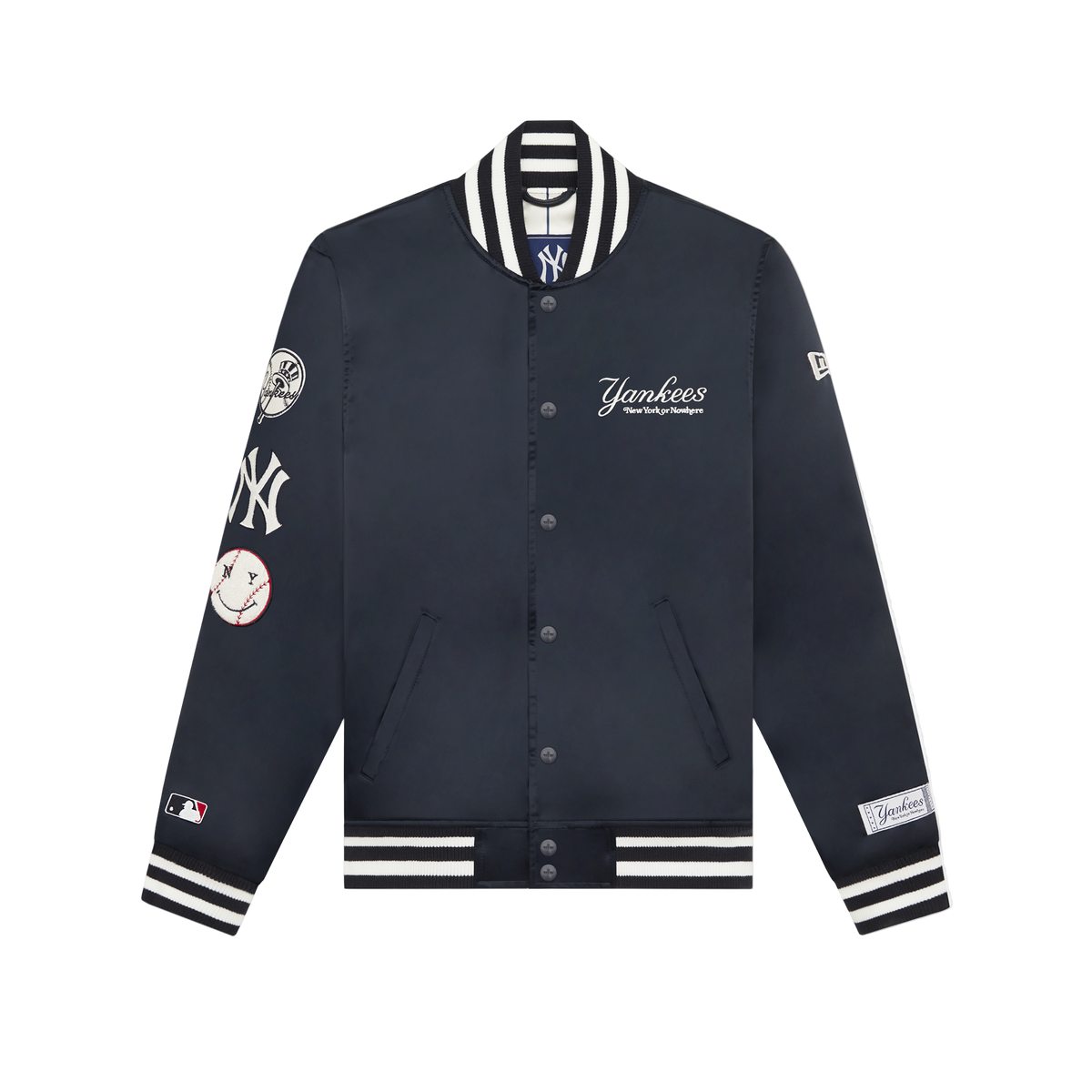 New York or Nowhere x New York Yankees Midnight Satin Jacket